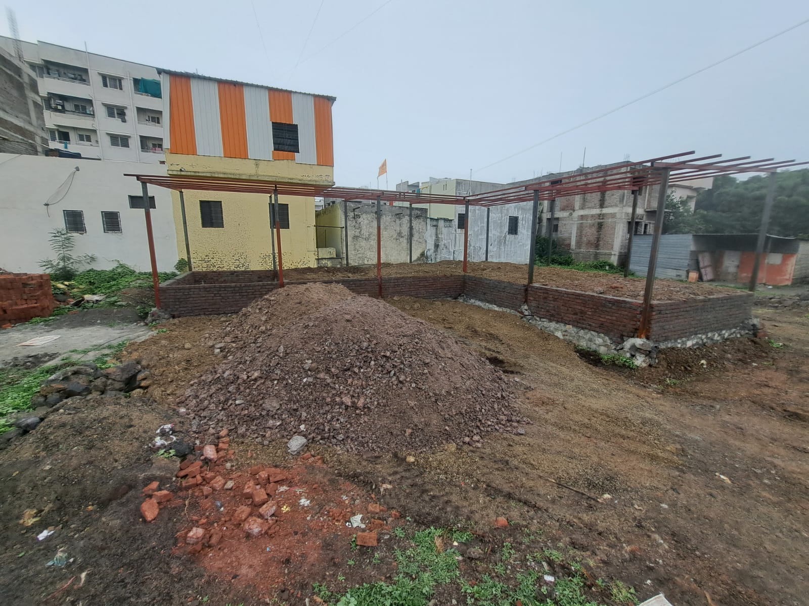 Ashram school structure fabrication in Pandharpur by AB Welding Work