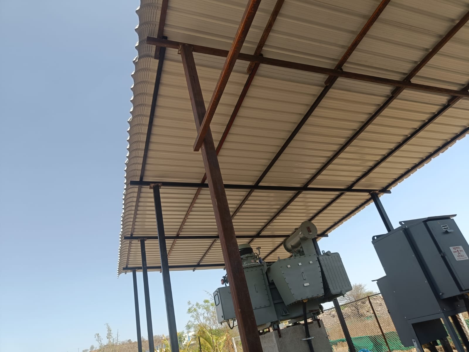 MSCB shed fabrication in Khandala by AB Welding Work