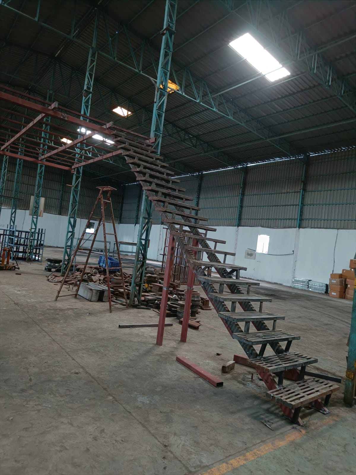 Office staircase installation in Khed Shivapur by AB Welding Work