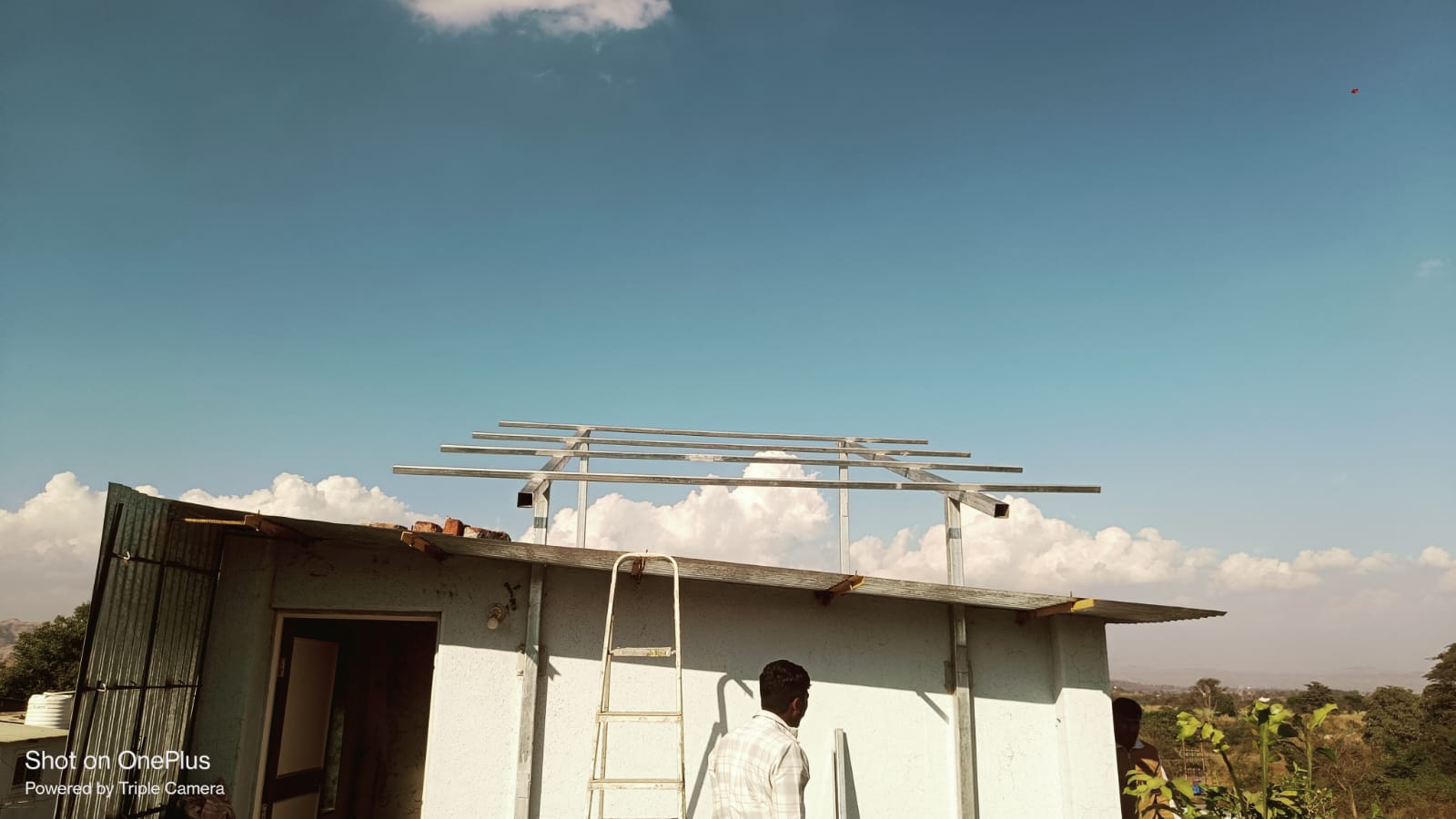Solar panel mounting structure fabrication in Bhor Rambaug