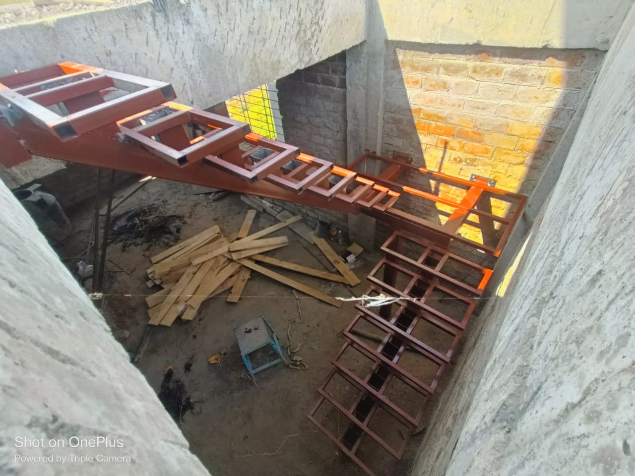 Staircase installation in Kenjal by AB Welding Work